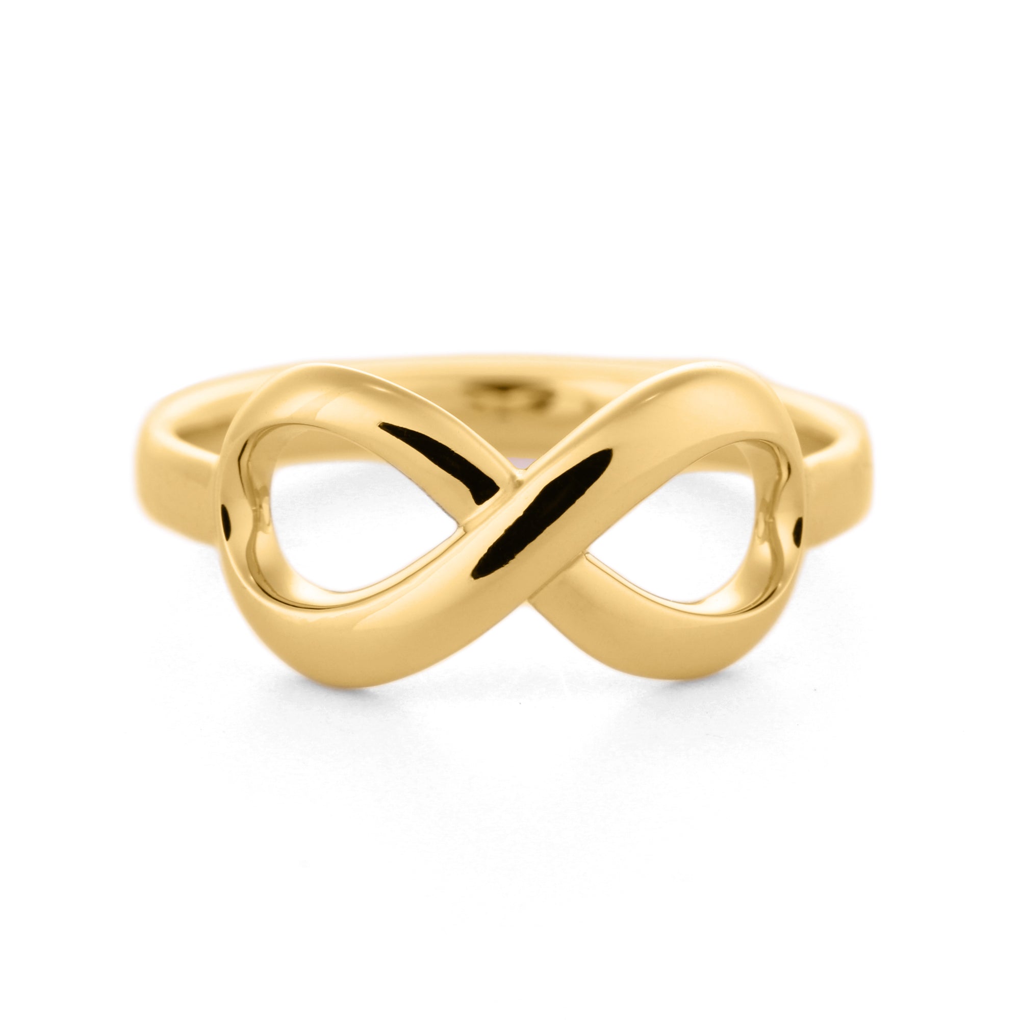Diamond Infinity Ring/ Gold Infinity Ring/ 10k 14k 18k/ Love 
