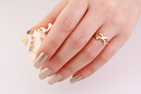 Gold Infinity ring