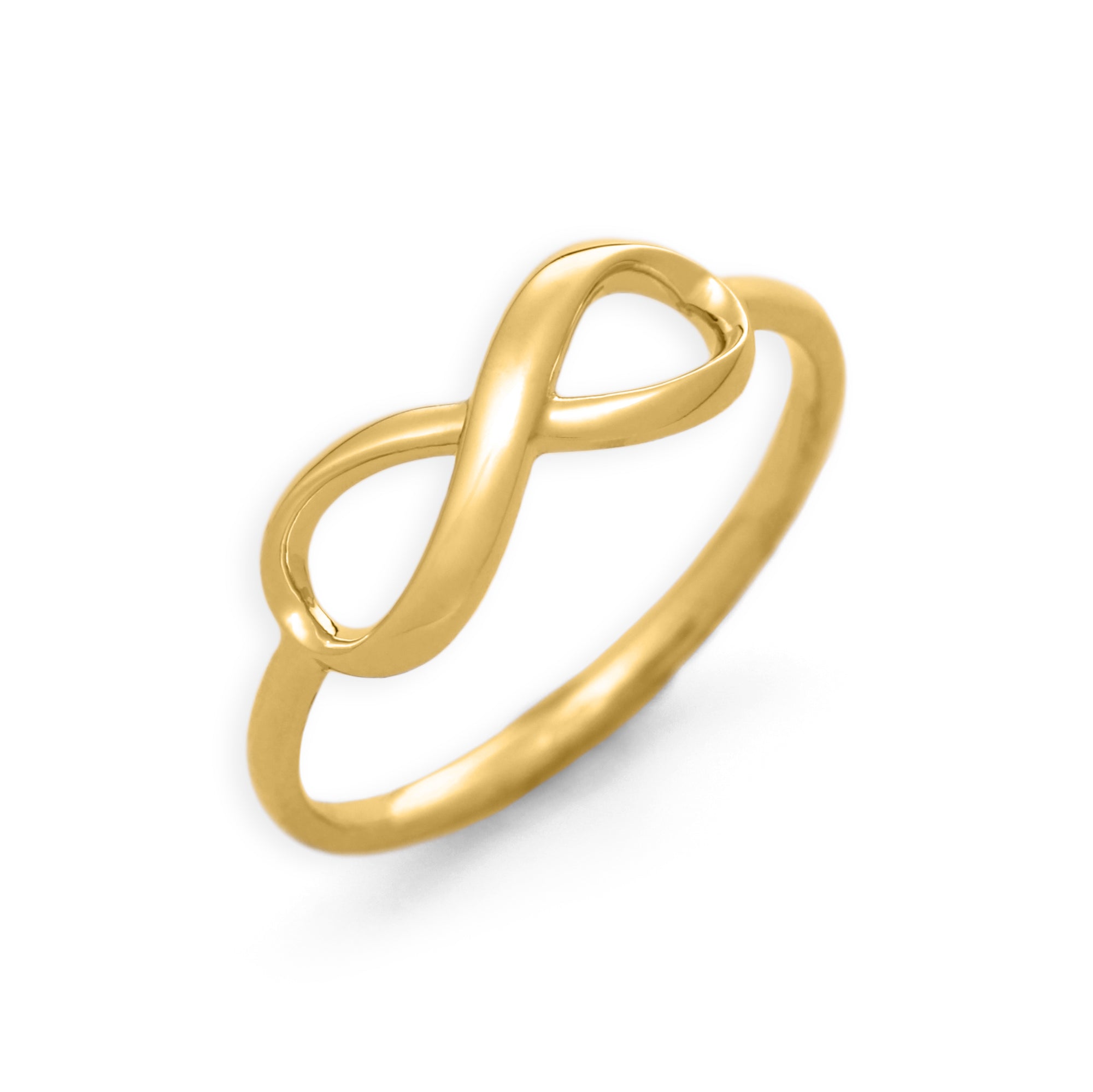 Gold Plated Infinity Ring Eternity Ring Charms Best Friend Gift Endless  Love Symbol Fashion Rings For Women