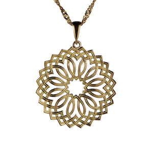 Gold Lotus Pendant