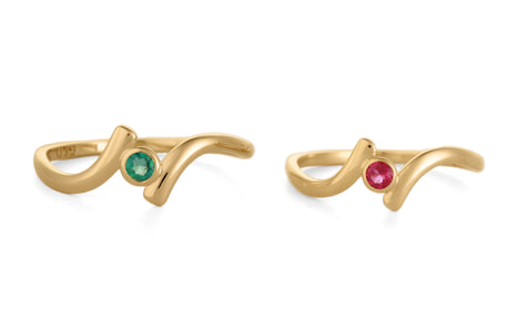 birthsone rings, emerald ring gold, tourmaline ring gold